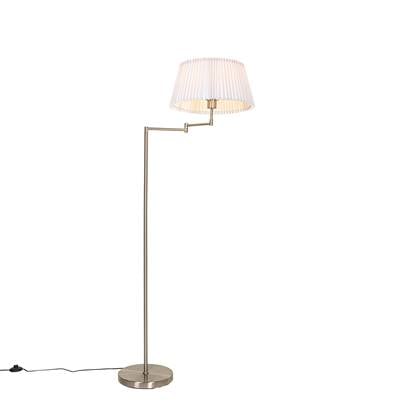 QAZQA Vloerlamp ladas Staal Klassiek | Antiek D 40cm