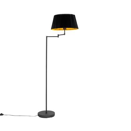 QAZQA Vloerlamp ladas Zwart Klassiek | Antiek D 40cm