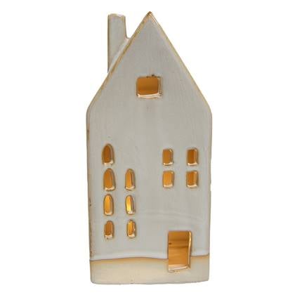 Clayre & Eef Decoratie Huis 18 cm Beige Porselein