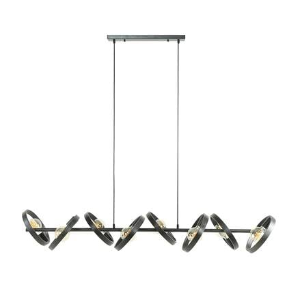 MOOS Kevin Hanglamp 8-lichts Charcoal
