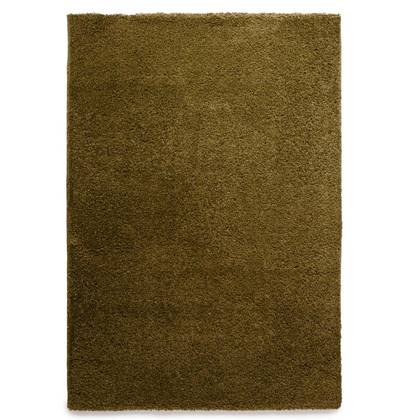 Tapeso Hoogpolig vloerkleed shaggy Trend effen - olijf - 200x300 Groen