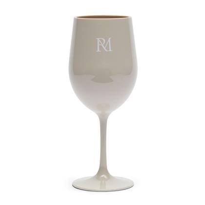 Rivièra Maison Riviera Maison Outdoor Wijnglas 375 ml - RM Monogram - Beige - MS