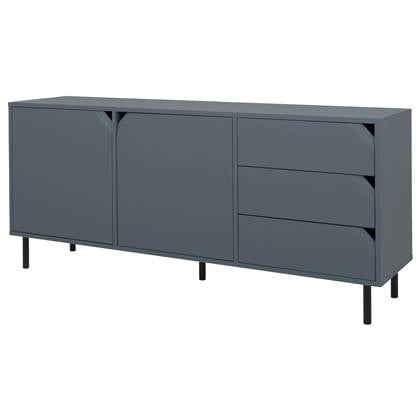 Tenzo Corner Dressoir 2-Deuren 3-Lades Meerblauw