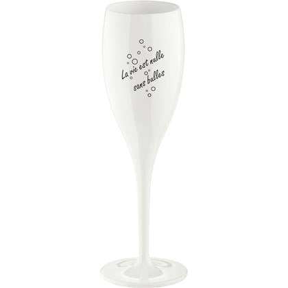 Koziol Superglas Cheers No. 1 Champagneglas La Vie Est Nulle Sans Bulle