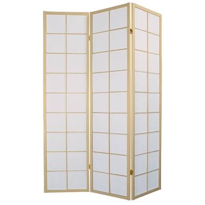 Fine Asianliving Japanse Kamerscherm B135xH180cm 3 Panelen Shoji