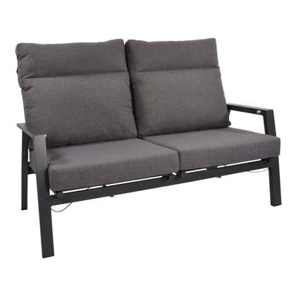 Lesli Living Ohio loungebank | verstelbaar | aluminium | Antraciet