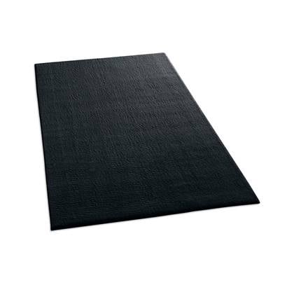 Tapeso Zacht vloerkleed Loft - zwart - wasbaar 30°C - 50x80 cm