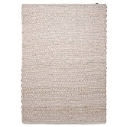 Nordic Weavers Wollen vloerkleed Lett - wit|beige - 140x200 cm