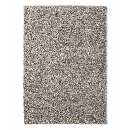 Tapeso Hoogpolige loper effen Classic - - 80x250 cm Grijs