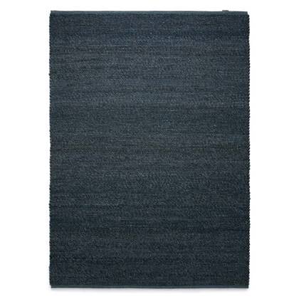 Nordic Weavers Wollen vloerkleed Lett - petrol - 300x400 cm Blauw