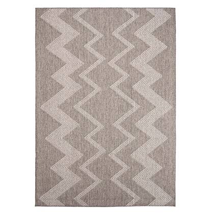 Boho&me Buitenkleed zig zag Sunny - - 160x230 cm Zilver