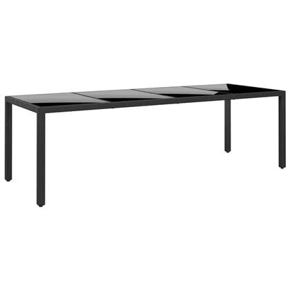 vidaXL Tuintafel Zwart