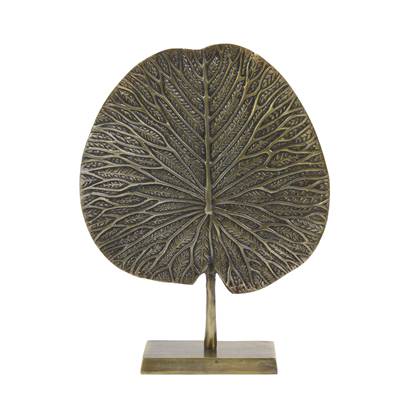 Light & Living Light&living Ornament op voet 34x9x43 cm LEAF antiek brons