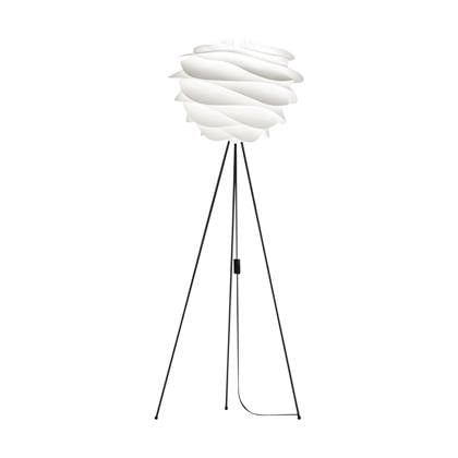 Umage Carmina Medium vloerlamp white - met vloer tripod zwart - Ø 48