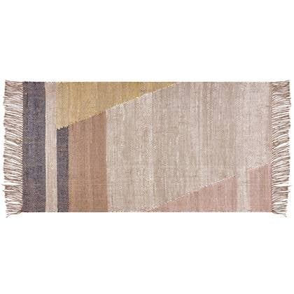 Beliani - SAMLAR - Jute vloerkleed - Bruin - 80 x 150 cm - Jute