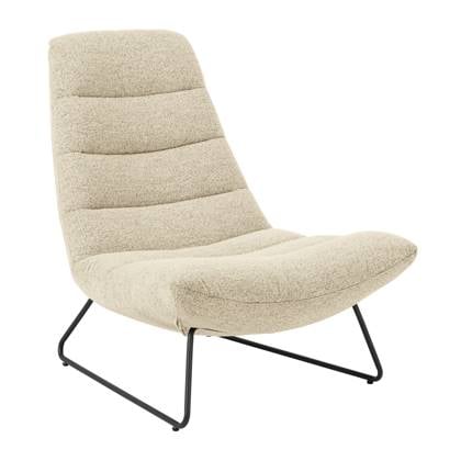 Fauteuil Oosteind - Stof - Naturel - 83 x 97 x 93 cm (BxHxD)