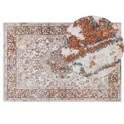 Beliani-VAYK-Vloerkleed vintage-Beige-200 x 300 cm-Polypropyleen