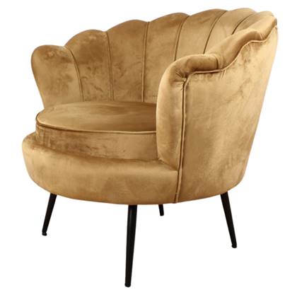 DS4U Feliz fauteuil velvet goud