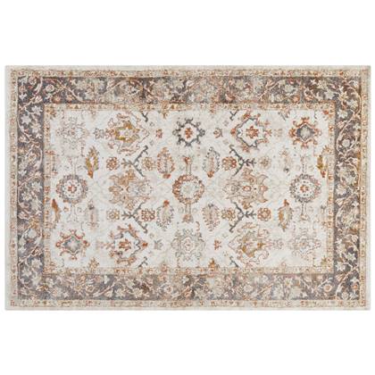 Beliani-NURNUS-Vintage vloerkleed-Beige-200 x 300 cm-Polypropyleen