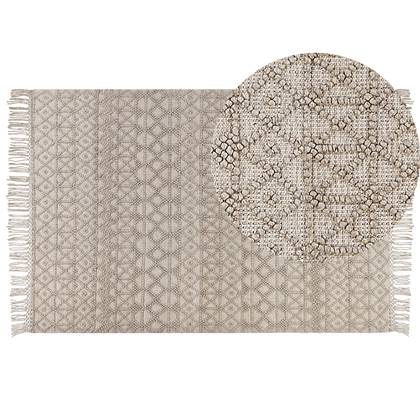 Beliani - ALUCRA - Modern vloerkleed - Beige - 200 x 300 cm - Wol