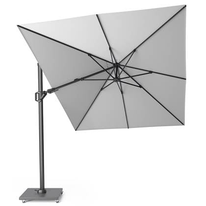 Platinum Challenger T2 zweefparasol 3,5x2,6 m - light grey