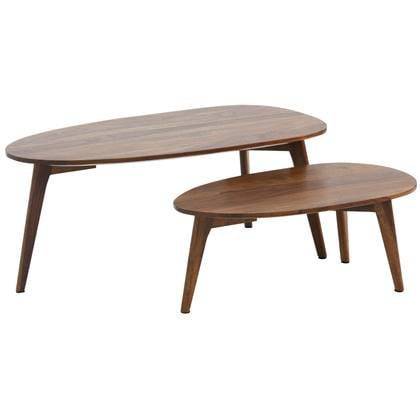 Sky Style Mumbai Massief Sheesham Hout Salontafel Set Bruin