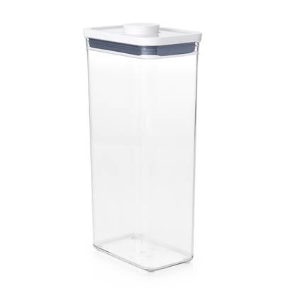 OXO Good Grips voorraadbus POP 2.0 - rechthoek - 2,6 liter Transparant