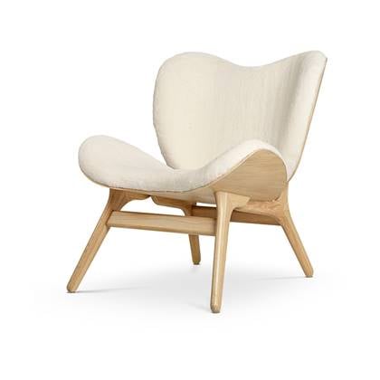 Umage A Conversation Piece naturel houten fauteuil Teddy White