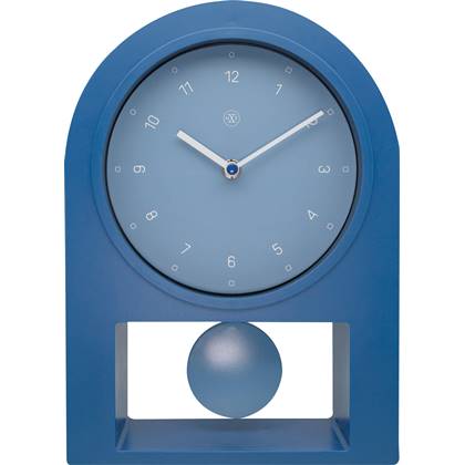 NeXtime - nXt - Tafelklok - 30 x 20 x cm - Plastic - Petrol - 'Swing Blauw