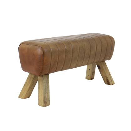 Light & Living Light&living Bank 90x31x46 cm RAMY leer Bruin