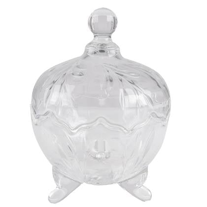 Clayre & Eef Glazen potje Ø 15x20 cm Glas Transparant