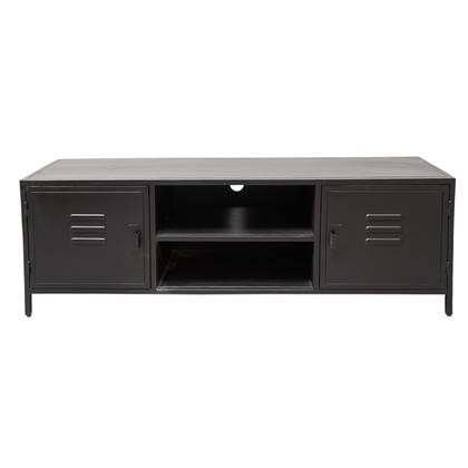 Clayre & Eef TV kast 150x40x50 cm Zwart Ijzer TV meubel