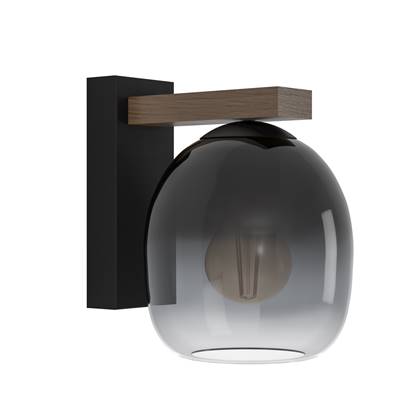 EGLO Filago Wandlamp - E27 - Bruin, zwart Zwart, Bruin