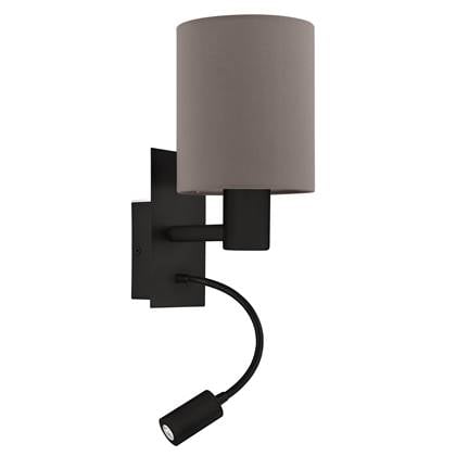 EGLO Pasteri Wandlamp - E27 - Zwart afbeelding