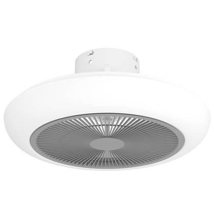 EGLO Sayulita Plafondlamp met ventilator - 45,5cm - Wit|Grijs - Dimbaar Wit, Grijs