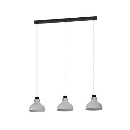 EGLO Matlock Hanglamp - E27 - 90 cm - Grijs|Zwart - Staal