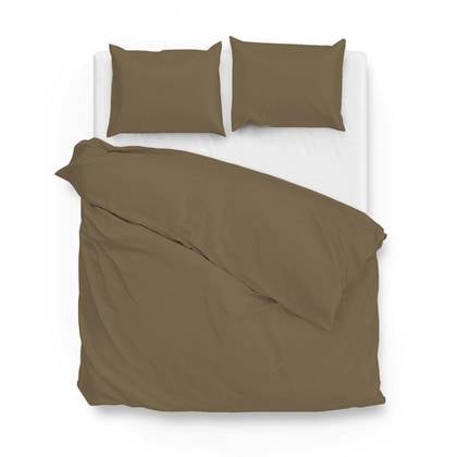 Zo Home Satinado Dekbedovertrekset Uni Katoen Satijn - real Taupe