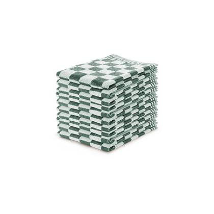 LINNICK Keukendoekset Blok 50x50cm - donker - set van 10 Groen
