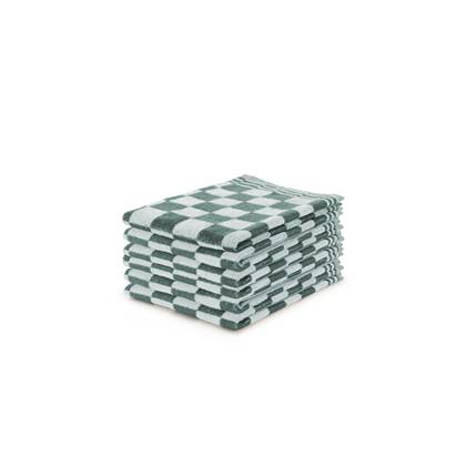 LINNICK Keukendoekset Blok 50x50cm - donker - set van 6 Groen