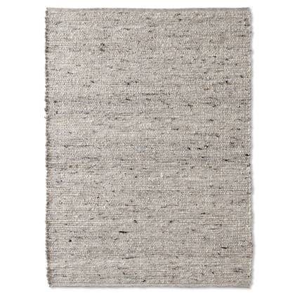 Tapeso Wollen vloerkleed - Bokn licht - 90x160 cm Grijs
