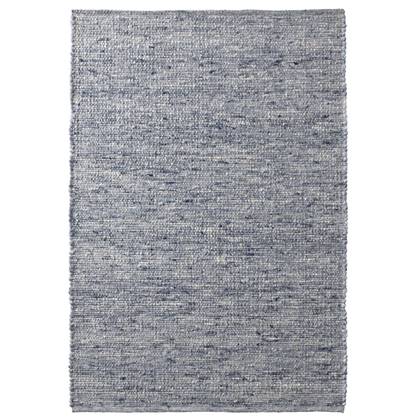 Tapeso Wollen vloerkleed - Bokn blauw - 250x250 cm