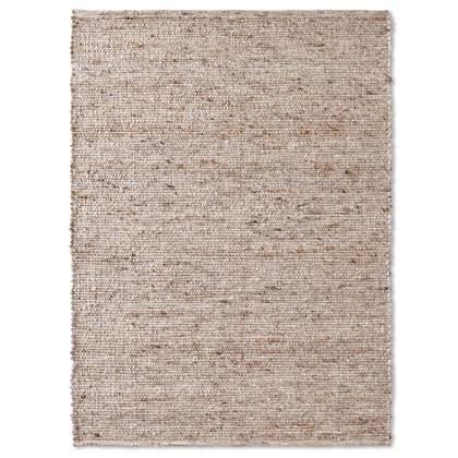 Tapeso Wollen vloerkleed - Bokn beige - 160x230 cm