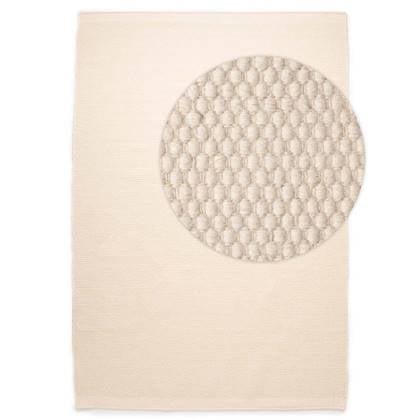 Nordic Weavers Wollen vloerkleed - Ulstein - 70x140 cm Wit