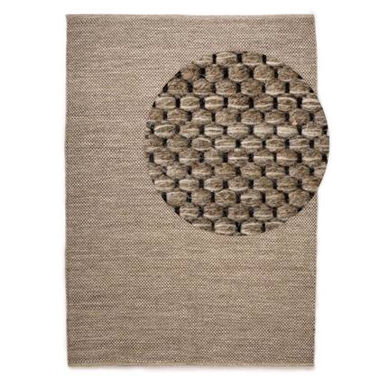 Nordic Weavers Wollen vloerkleed - Odda grijs|taupe - 240x340 cm