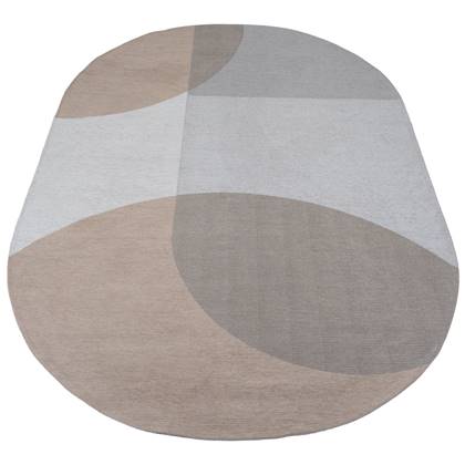 Veer Carpets - Vloerkleed Eli Beige - Ovaal 160 x 230 cm