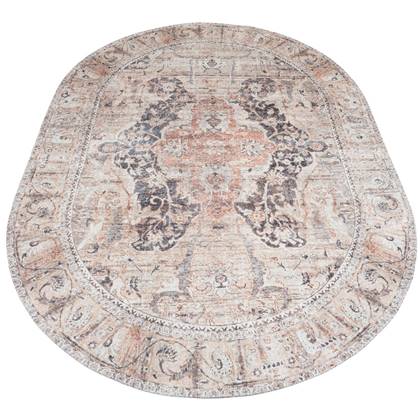 Veer Carpets - Vloerkleed Mahal Beige 00 - Ovaal 160 x 230 cm