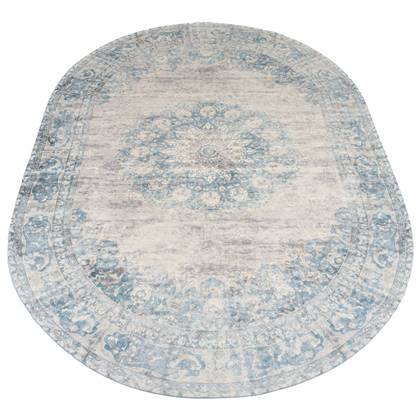Veer Carpets - Vloerkleed Viola Blue - Ovaal 160 x 230 cm