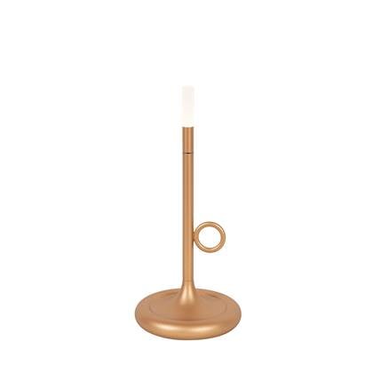 QAZQA Buiten tafellamp incl. LED met touch dimmer oplaadbaar - Goud