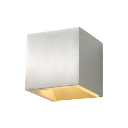 Artdelight Wandlamp Cube 10x10 cm aluminium