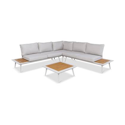 Lanterfant Loungeset Willem | Aluminium | Wit | 5 personen